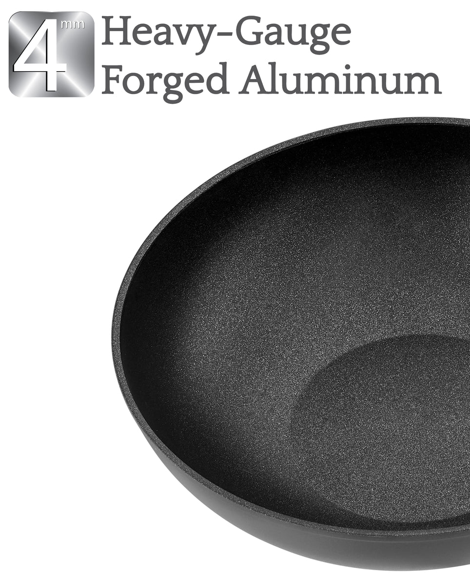Circulon Ultimum Forged Aluminum Nonstick Covered Wok, 13.75 in., Black –  WAM Kitchen