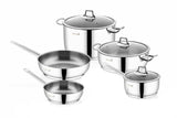 Saflon Stainless Steel 8 Piece Cookware Set (NEW)
