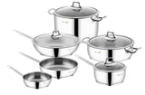 Saflon Stainless Steel 10 Piece Cookware Set (NEW)